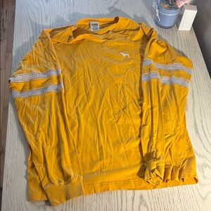 PINK Victoria's Secret Yellow Long Sleeve Tee